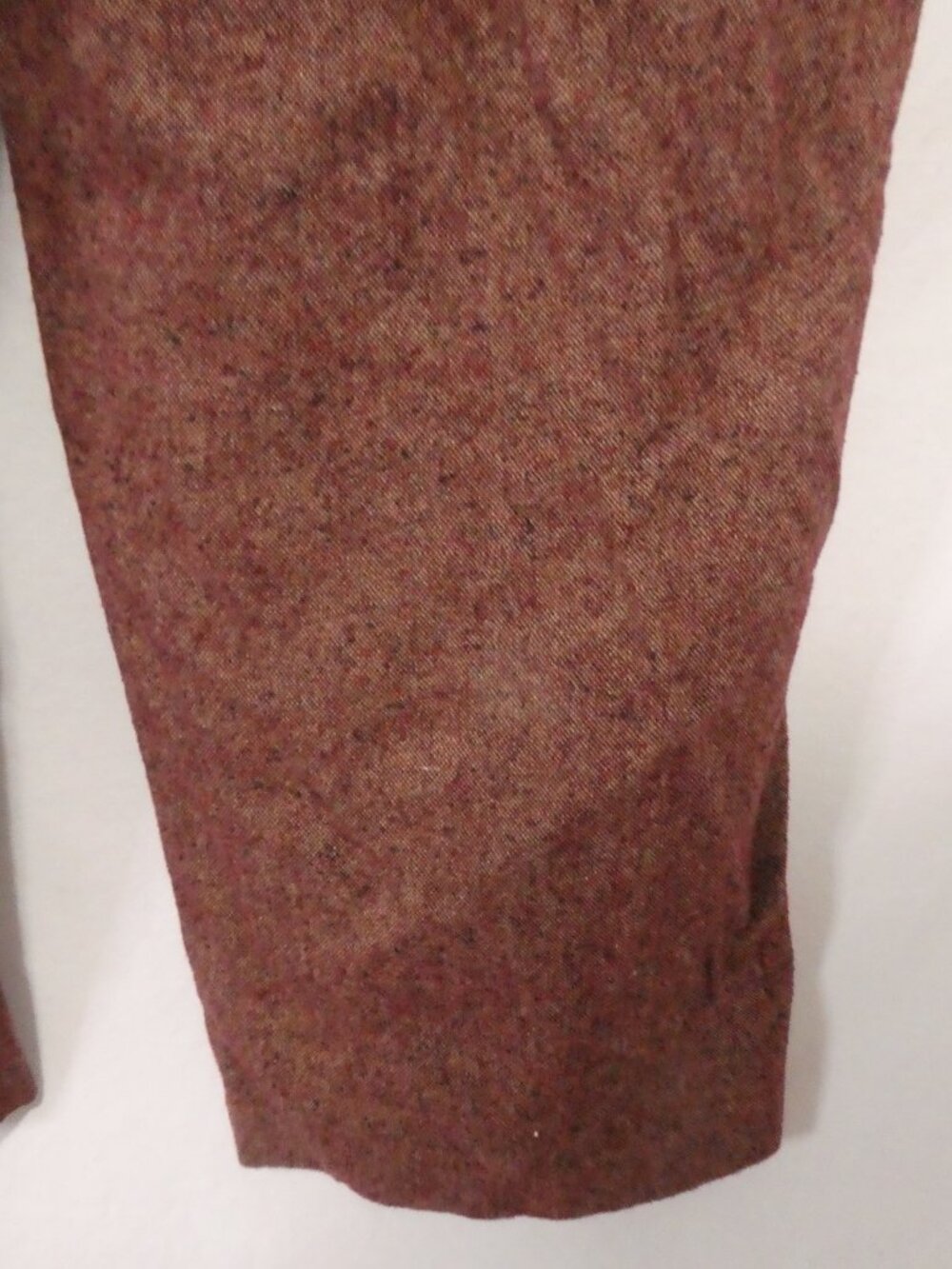 SLOAN Lined Pants Textured Tweed Burgundy - size 16 - Picture 14 of 14